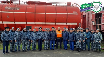 Аттестация пожарных поездов филиала ФГП ВО ЖДТ России на Северной железной дороге